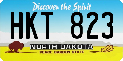 ND license plate HKT823