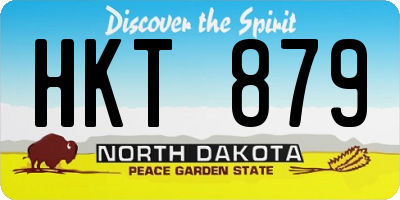 ND license plate HKT879