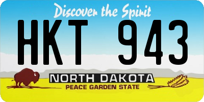 ND license plate HKT943