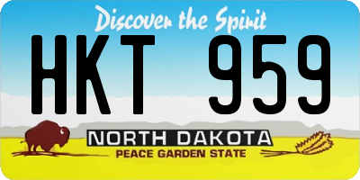ND license plate HKT959