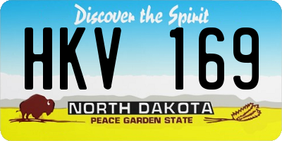 ND license plate HKV169