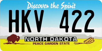 ND license plate HKV422