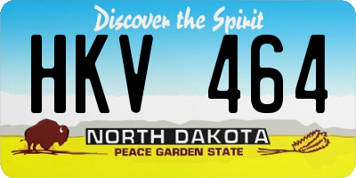 ND license plate HKV464