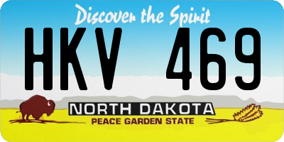 ND license plate HKV469