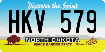 ND license plate HKV579