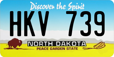 ND license plate HKV739