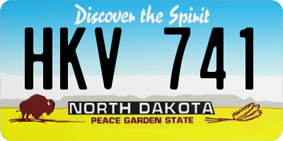 ND license plate HKV741