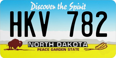 ND license plate HKV782