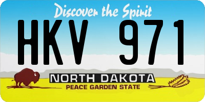 ND license plate HKV971