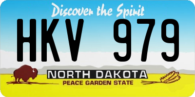 ND license plate HKV979