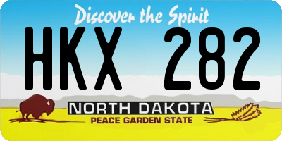 ND license plate HKX282