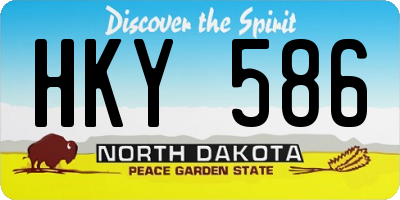 ND license plate HKY586