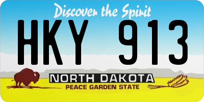 ND license plate HKY913