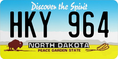 ND license plate HKY964