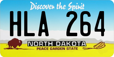 ND license plate HLA264
