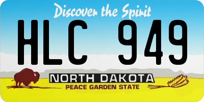 ND license plate HLC949