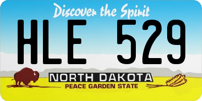 ND license plate HLE529