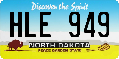 ND license plate HLE949