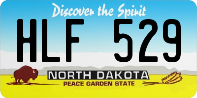 ND license plate HLF529