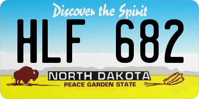 ND license plate HLF682