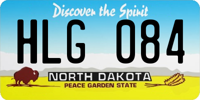 ND license plate HLG084