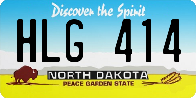 ND license plate HLG414