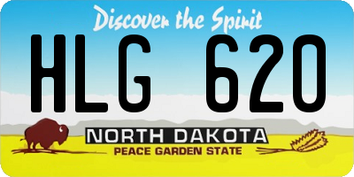 ND license plate HLG620