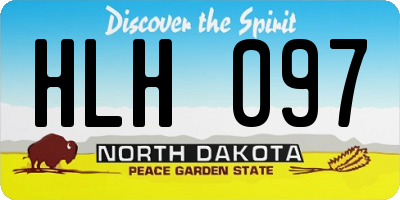 ND license plate HLH097