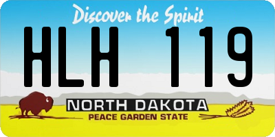 ND license plate HLH119