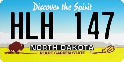 ND license plate HLH147