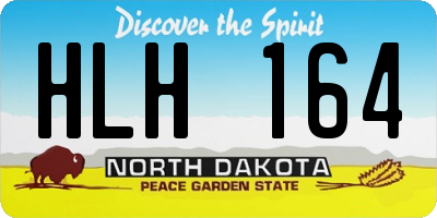 ND license plate HLH164