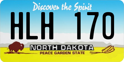 ND license plate HLH170
