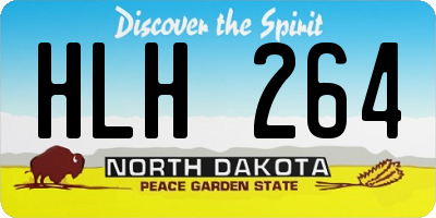 ND license plate HLH264
