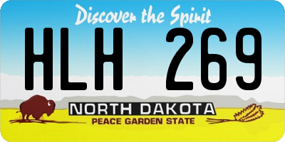 ND license plate HLH269