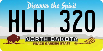 ND license plate HLH320