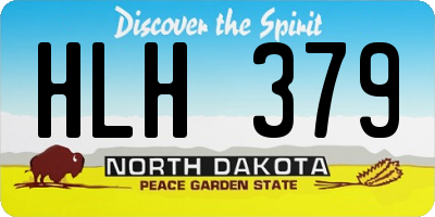 ND license plate HLH379