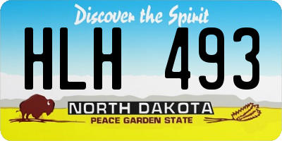 ND license plate HLH493