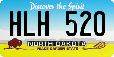 ND license plate HLH520