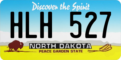 ND license plate HLH527