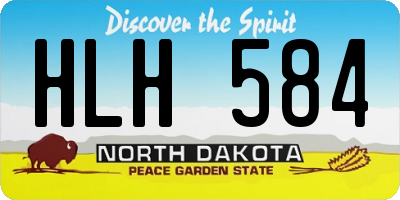 ND license plate HLH584