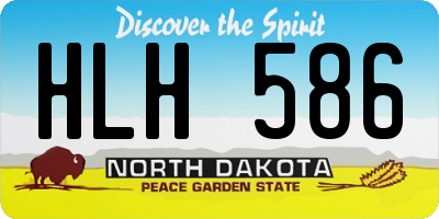 ND license plate HLH586