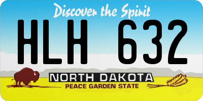 ND license plate HLH632