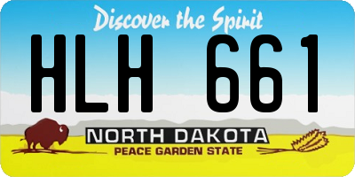 ND license plate HLH661