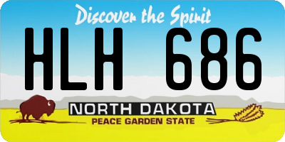 ND license plate HLH686