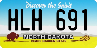 ND license plate HLH691