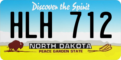 ND license plate HLH712