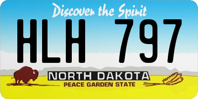 ND license plate HLH797