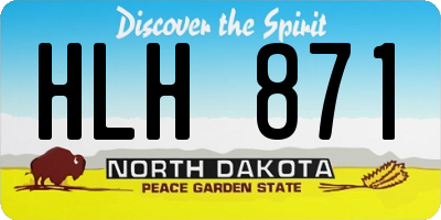 ND license plate HLH871