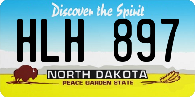 ND license plate HLH897