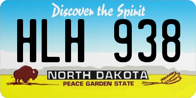 ND license plate HLH938